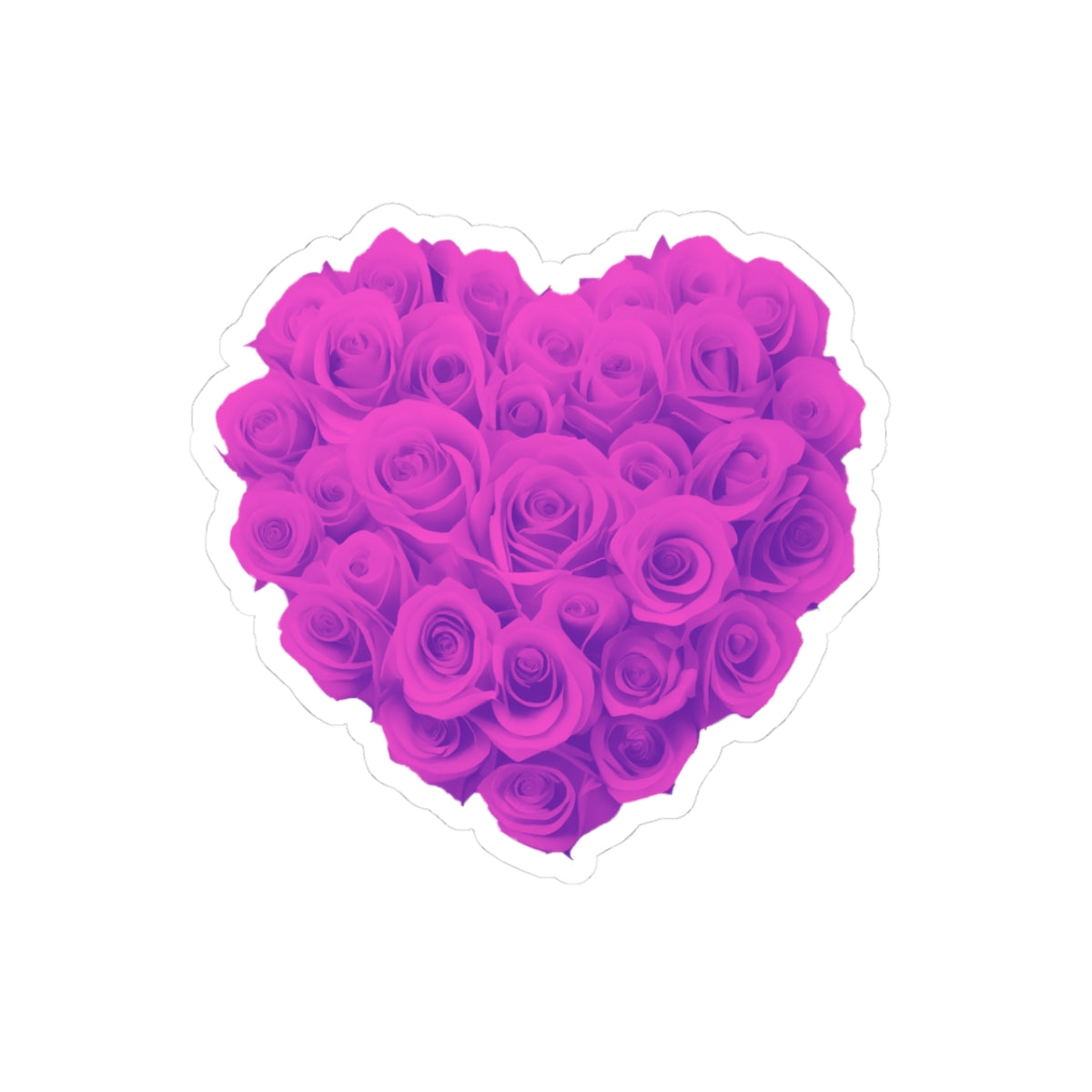 Purple Heart of roses sticker pink heart sticker selfcare sticker life Motivating sticker keep trying sticker gift for her girlboss gift