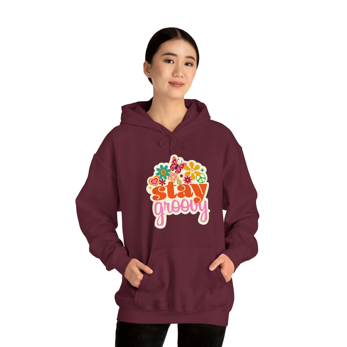 Stay Groovy Hoodie, Hippie Hoodie, good vibes hoodie, Fun Summer shirt, Birthday gift for her, Galantine gift for her,best friend gift, vac