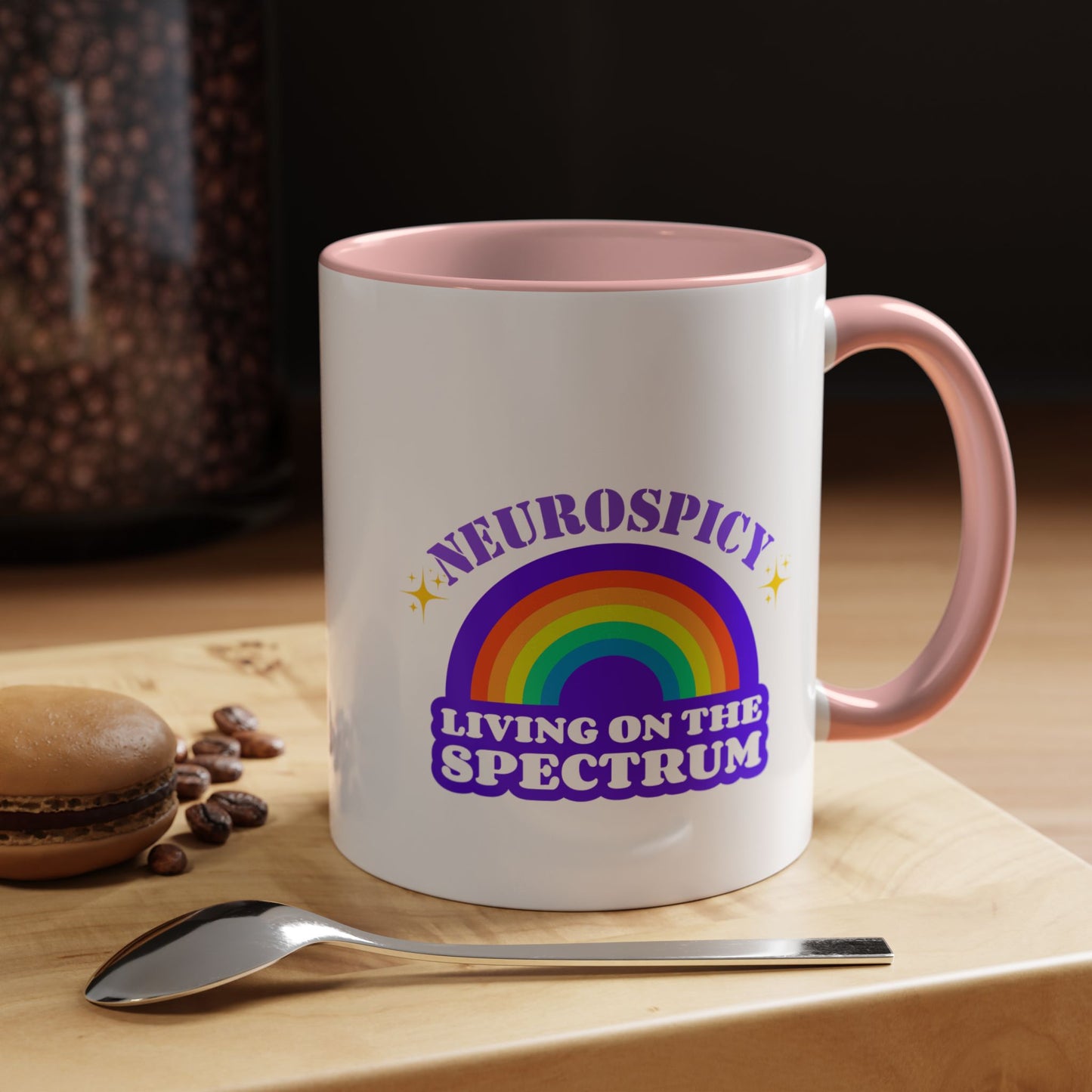 Neurospicy mug Morning affirmations mug NeuroDivergent mug rainbow mug On the spectrum gift Christmas gift for her gift for him bestie Mug