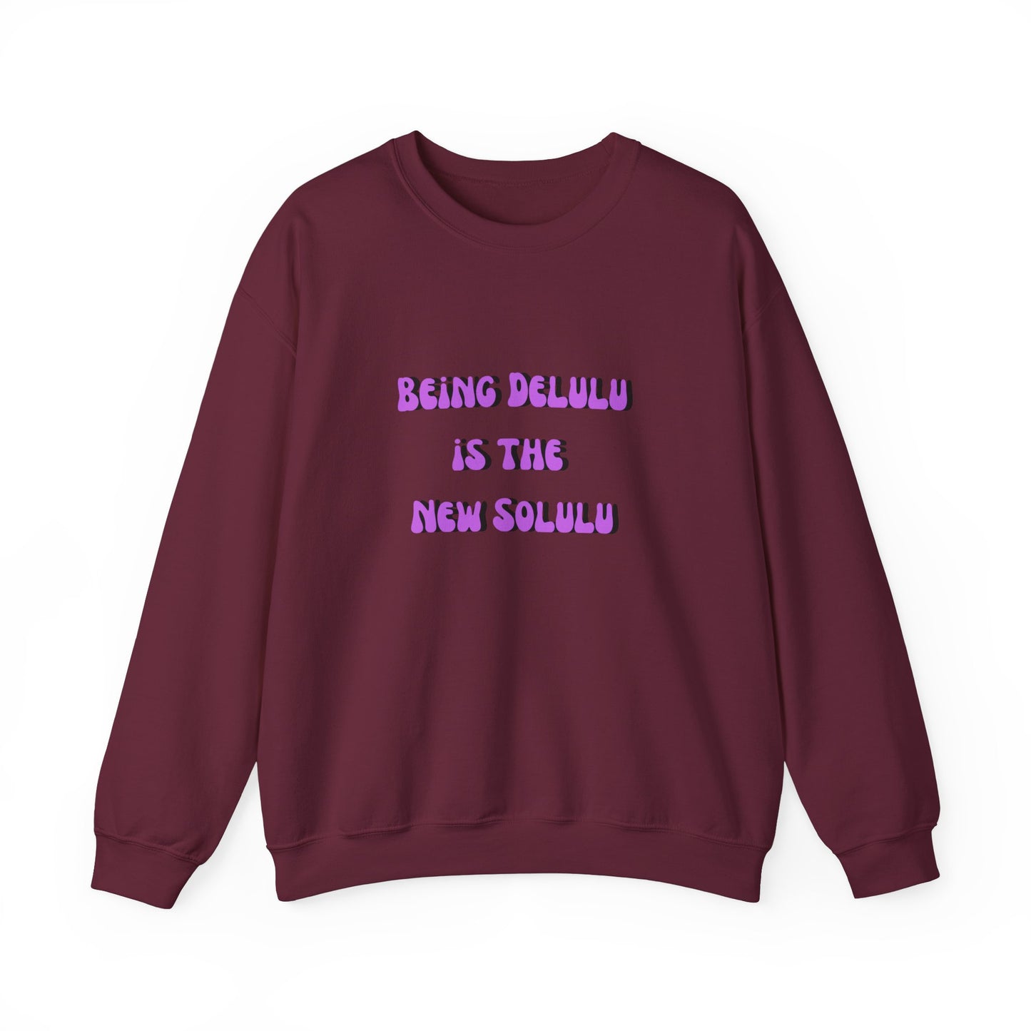 Being delulu is the new Solulu sweater dreamer sweater motivational sweater aesthetic gift funny tiktok birthday gift for her Christmas gift