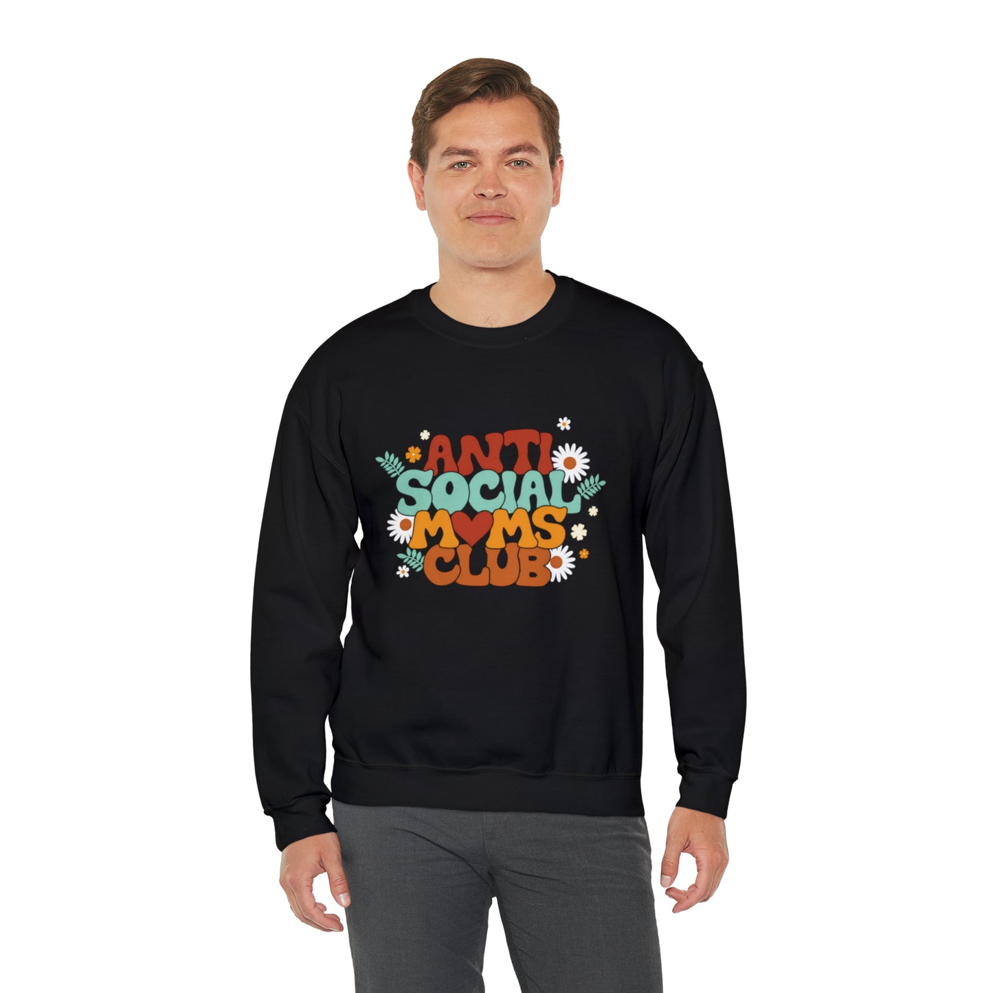 Anti social moms club sweatshirt, Mama Mother Mom sweatshirt, Gift for mom, Christmas gift for her,for him,Birthday gift for her