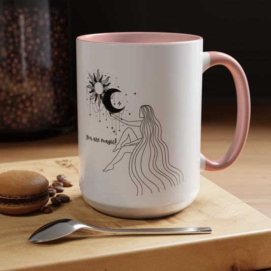 You are Magic mug coffee mug Spiritual gift moon mug witchy mug Goddess gift supervisor mug office bestie gift Boss Christmas gift for her