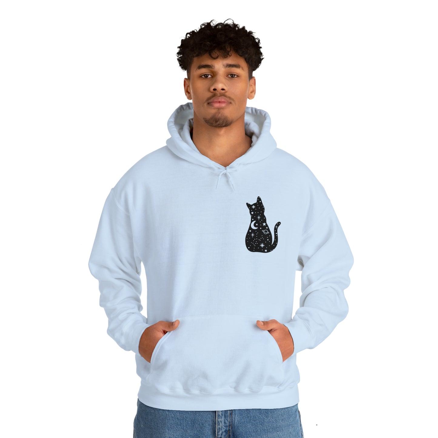 Halloween Sweatshirt Black Cat Shirt Halloween Sweater Halloween Cat Sweatshirt Gift for Cat Lover Gift Black Cat Gift for Cat Mom Gift Moon